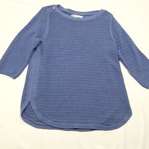 Reitmans Sweater Women's Size XL Knit 3/4 Sleeve The Classic 100% Cotton Office